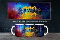 Aquarius - Zodiac Sign 11oz &amp; 15oz Mug Sublimation, design 1 Product Image 3