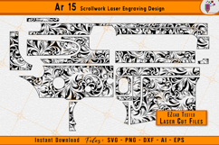 AR 15 scrollwork, Scrollwork laser, Firearms engraving svg, AR15 laser files, EZCAD engraving, Ornamental scroll, CNC laser cut, Gun scroll design, Laser engraving files, Vector scroll pattern
