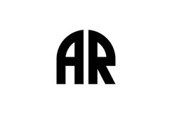AR logo design Product Image 1