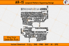 AR15 Leopard Pattern Firearms Gun Laser Engraving Design