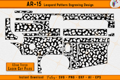 AR15 Leopard Pattern Firearms Gun Laser Engraving Design