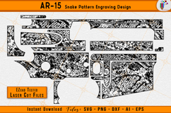 AR15 Snake Pattern Firearms Gun Laser Engraving Design Files