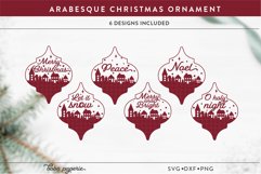 Arabesque Christmas Ornament svg bundle, Tile ornament svg Product Image 1