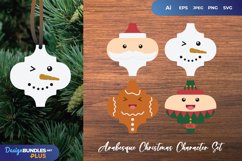 Gingerbread, Santa, Snowman, Elf in Arabesque Shape Set Product Image 1