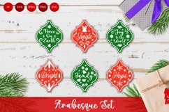 Arabesque with Text, Christmas Decoration Set Product Image 1