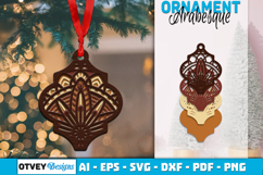 Mandala Christmas Ornaments Arabesque lasercut Product Image 1