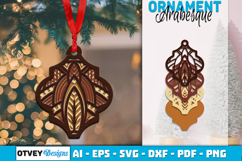 Mandala Christmas Ornaments Arabesque lasercut Product Image 1