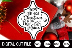 2025 Our First Christmas Ornament SVG, Christmas Ornament Product Image 1