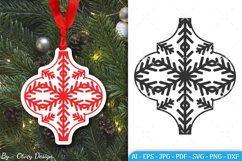 Arabesque Snowflake Ornament SVG | Ornament Christmas SVG Product Image 1
