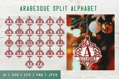 Arabesque Split Alphabet for SVG Set Decoration Product Image 1
