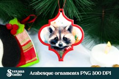 Arabesque Christmas animals ornaments sublimation PNG design Product Image 1