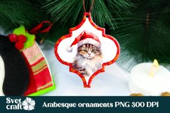 Cute cat arabesque Christmas ornaments