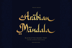 Arabian Mandala | Blackletter Arabic Font Product Image 1