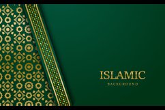 Arabic islamic luxury ornamental background with golden arab Product Image 2