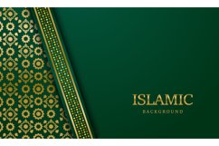 Arabic islamic luxury ornamental background with golden arab Product Image 1