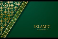 Arabic islamic luxury ornamental background with golden arab Product Image 2