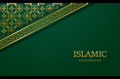 Arabic islamic luxury ornamental background with golden arab Product Image 2