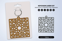 Arabic Pattern Keychain SVG | 4 Digital Laser Cut Template Product Image 5