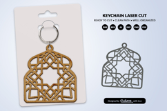 Arabic Arch Pattern Keychain SVG | 4 Digital Laser Cut Te Product Image 3