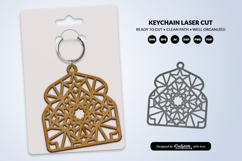 Arabic Arch Pattern Keychain SVG | Digital Laser Cut Product Image 1