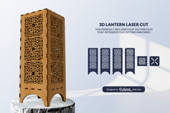 Arabic Lantern SVG | Laser Cut Digital Template Product Image 1