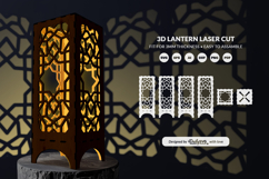 Arabic Lantern SVG | Laser Cut Digital Template Product Image 1