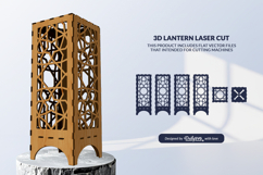 Arabic Lantern SVG | Laser Cut Digital Template Product Image 2