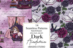 Dark Academia Seamless Digital Papers Product Image 2