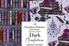 Dark Academia Seamless Digital Papers Product Image 3