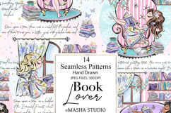 Book Lover Seamless Digital Papers Product Image 3