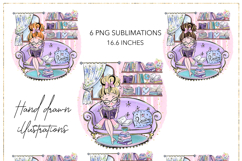 Book Lover Hand Drawn Clipart Product Image 4