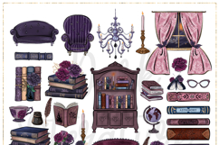 Dark Academia Hand Drawn Clipart Product Image 5