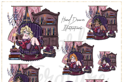 Dark Academia Hand Drawn Clipart Product Image 6