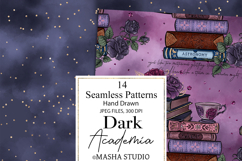 Dark Academia Seamless Digital Papers Product Image 6