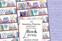 Book Lover Seamless Digital Papers Product Image 6