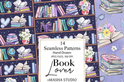 Book Lover Seamless Digital Papers Product Image 9