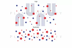 arch star 4th of july  40oz quencher tumbler sublimation full wrap high resolution transparant background