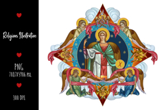christening, vintage, religious, heaven, communion, faith, sacrament, saviour, epiphany, christian, evangelical, orthodox, greek, art, saint, holy, king, baptism, confirmation, angels, religion, sky, illustration, god, blessing, byzantine