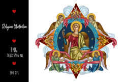 christening, vintage, religious, heaven, communion, faith, sacrament, saviour, epiphany, christian, evangelical, orthodox, greek, art, saint, holy, king, baptism, confirmation, angels, religion, sky, illustration, god, blessing, byzantine