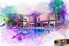Architecture Watercolor Drawing Product Image 5