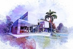 Architecture Watercolor Drawing Product Image 2