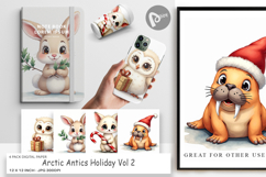 Arctic Antics Animals Digital Paper Product Image 1