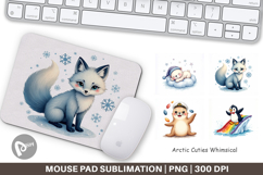 Arctic Cuties Whimsical Mouse Pad Product Image 1