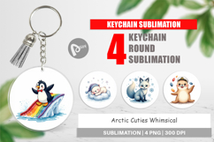 Arctic Cuties Whimsical Keychain Product Image 1