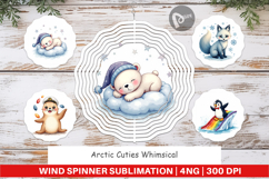 Arctic Cuties Whimsical Wind Spinner Product Image 1