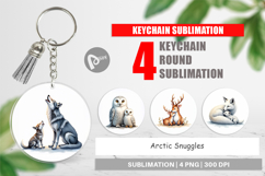 Arctic Snuggles Winter Animal Keychain Product Image 1