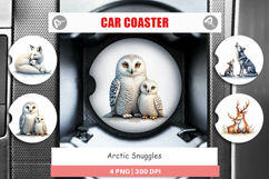 Arctic Snuggles Animal Car Coaster Product Image 1