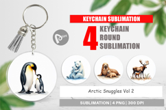 Arctic Snuggles Winter Animal Keychain Product Image 1
