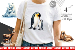 Arctic Snuggles Animal Sublimation Product Image 1