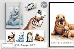 Arctic Snuggles Winter Animal Paper Product Image 1